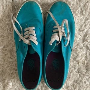 Blue Teal Vans Sneakers Skater Shoes High Rise